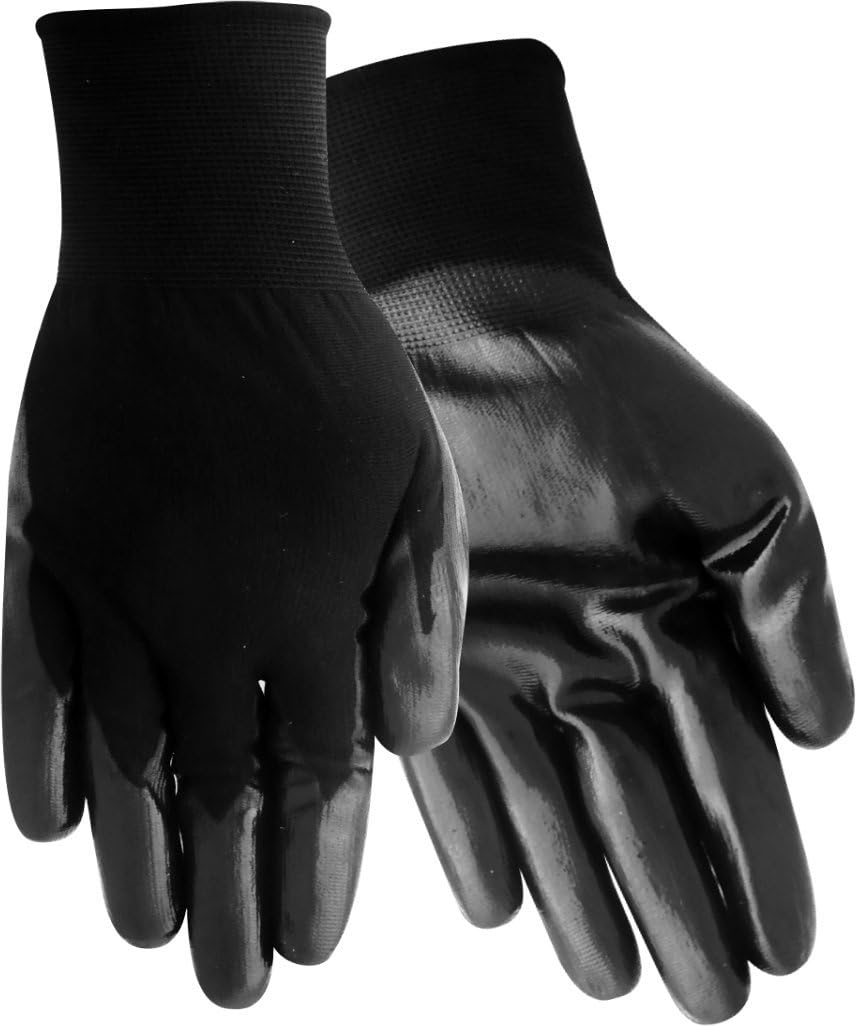 Black Sugar 1 Paar Halbfinger-Handschuhe, Schwarz, Polyurethan