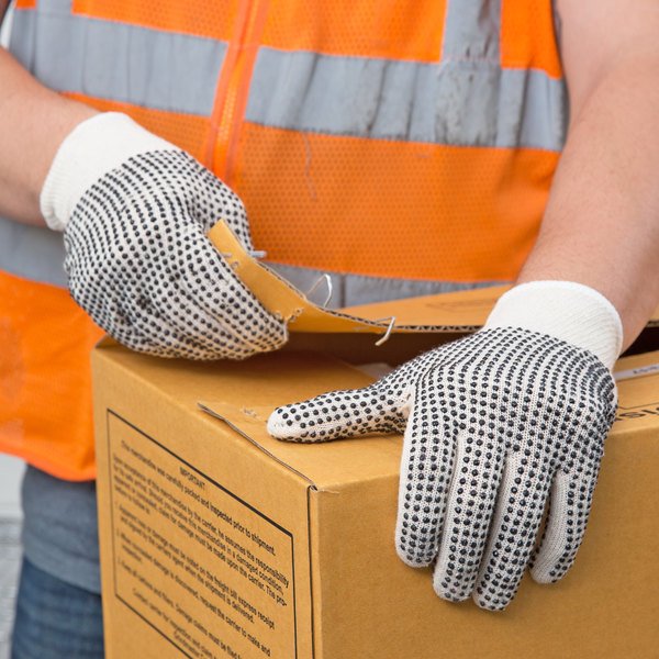 Pvc dotted store gloves