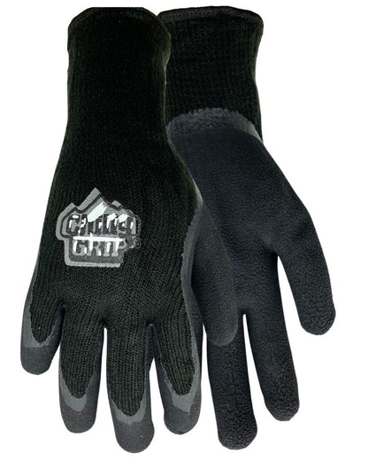 TA314 Chilly Grip Foam Latex, Black, Rubber Palm, Sizes S-XL, Sold by Pair