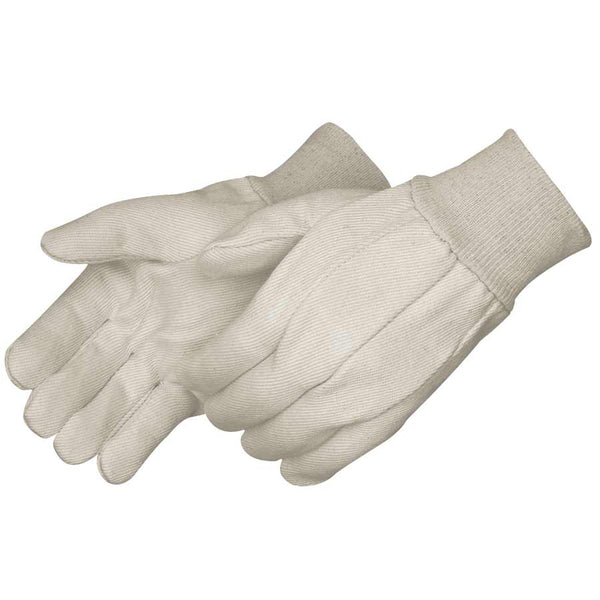 Heavy Weight 9oz. Cotton Brown Jersey Work Gloves, Knit Wrist, Sold by Dozen (12-Pairs) - X-Large