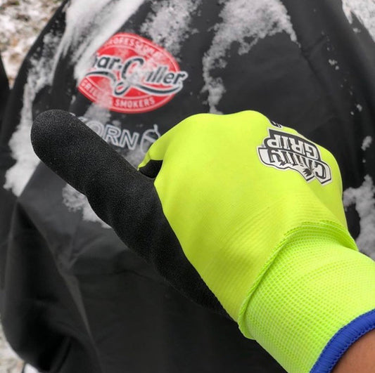 Red Steer® Chilly Grip® Gray, Water Resistant, Palm Coated Glove : Palm  Coated Gloves