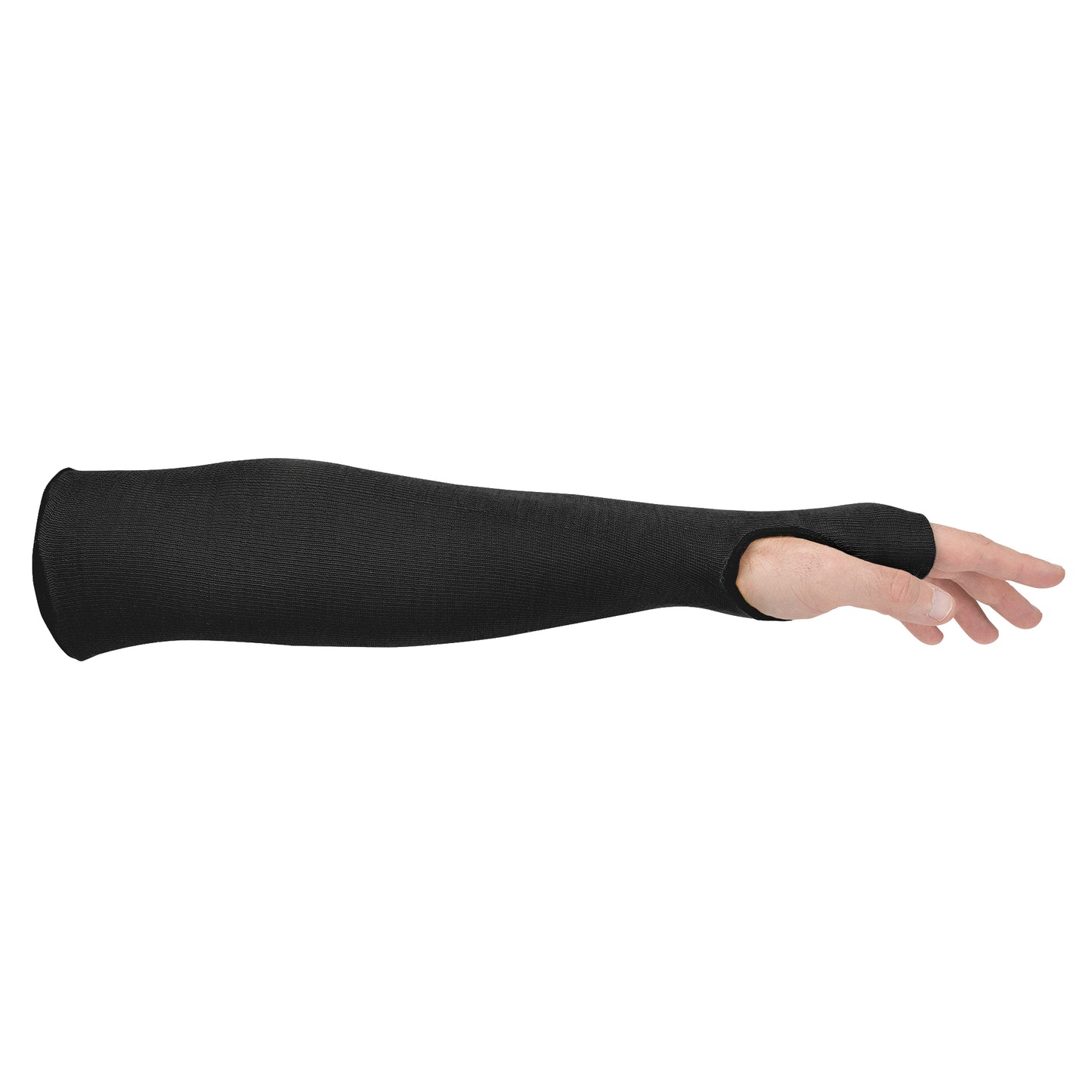 Kevlar Sleeve with Thumbslot, Thermal Protection, Cut Resistant, Black