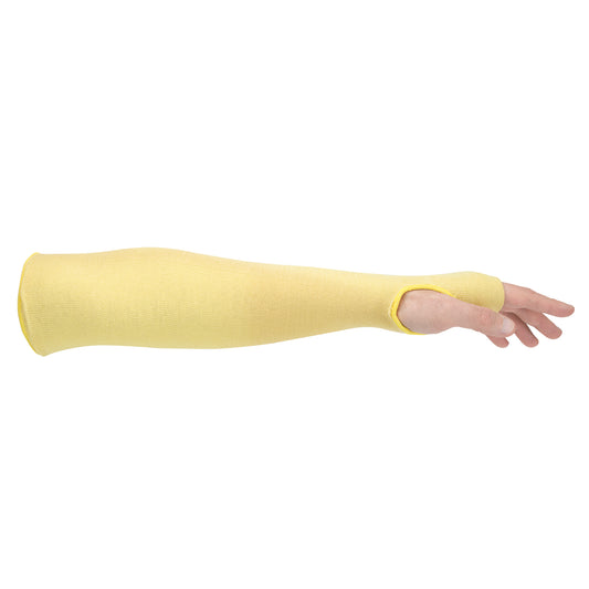 Kevlar Sleeve with Thumbslot, Thermal Protection, Cut Resistant, Yellow